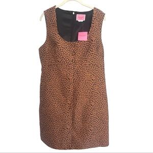 Kate Spade Flora Jacquard Leopard Print Dress NWT size 14